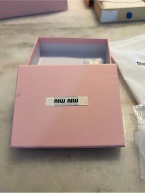 Empty MiuMiu box for cardholders